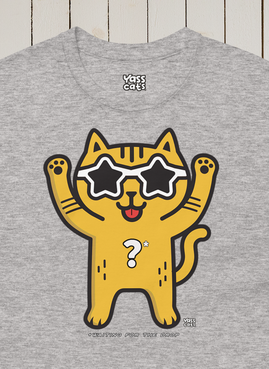 Yass Cats - Yellow Hello - T-shirt à manches courtes pour femme