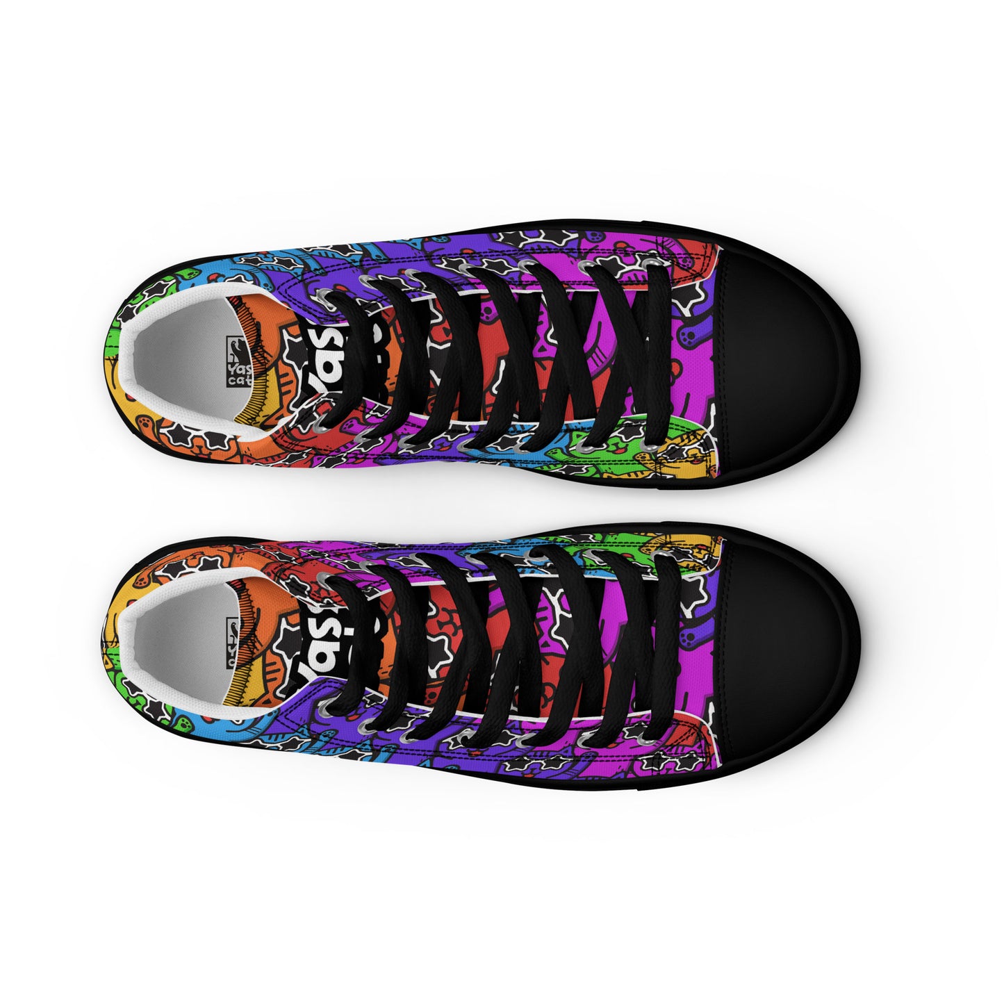 Yass Cats - Rainbow warrior - Men’s high top skater shoes