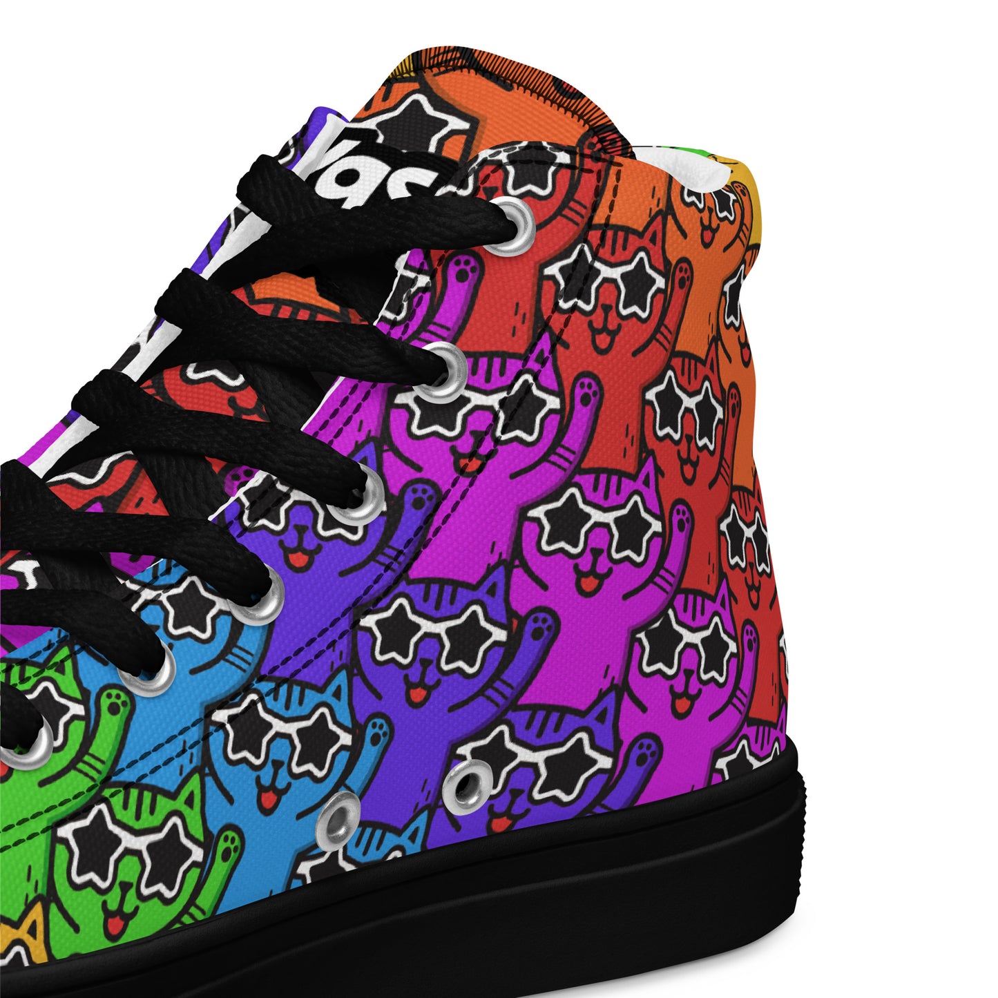 Yass Cats - Rainbow warrior - Men’s high top skater shoes