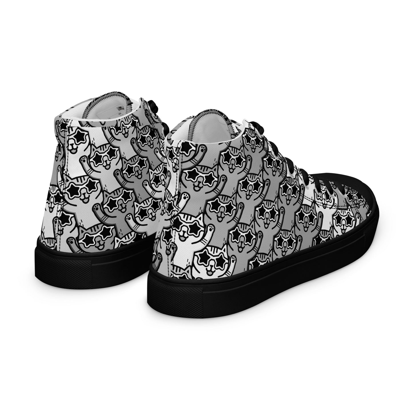 Yass Cats - Grey - Men’s high top canvas shoes