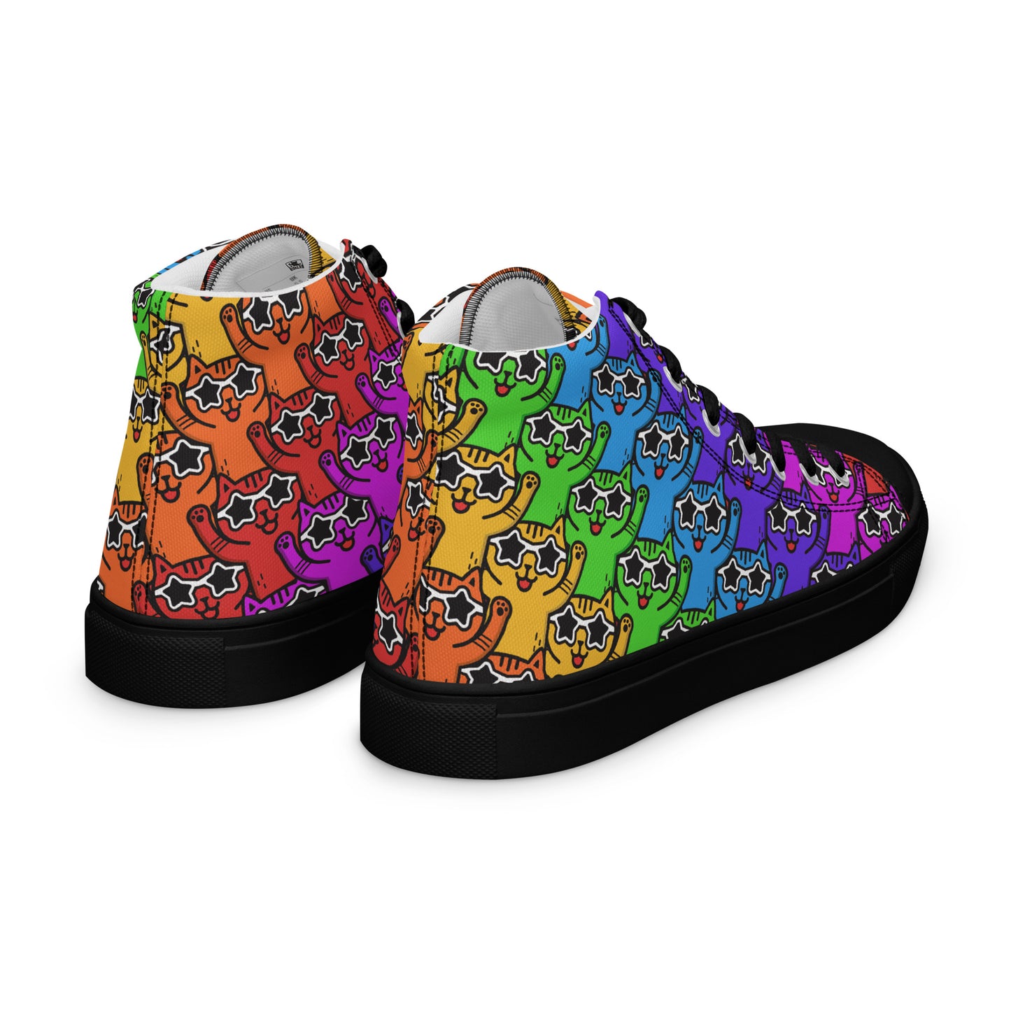 Yass Cats - Rainbow warrior - Men’s high top skater shoes