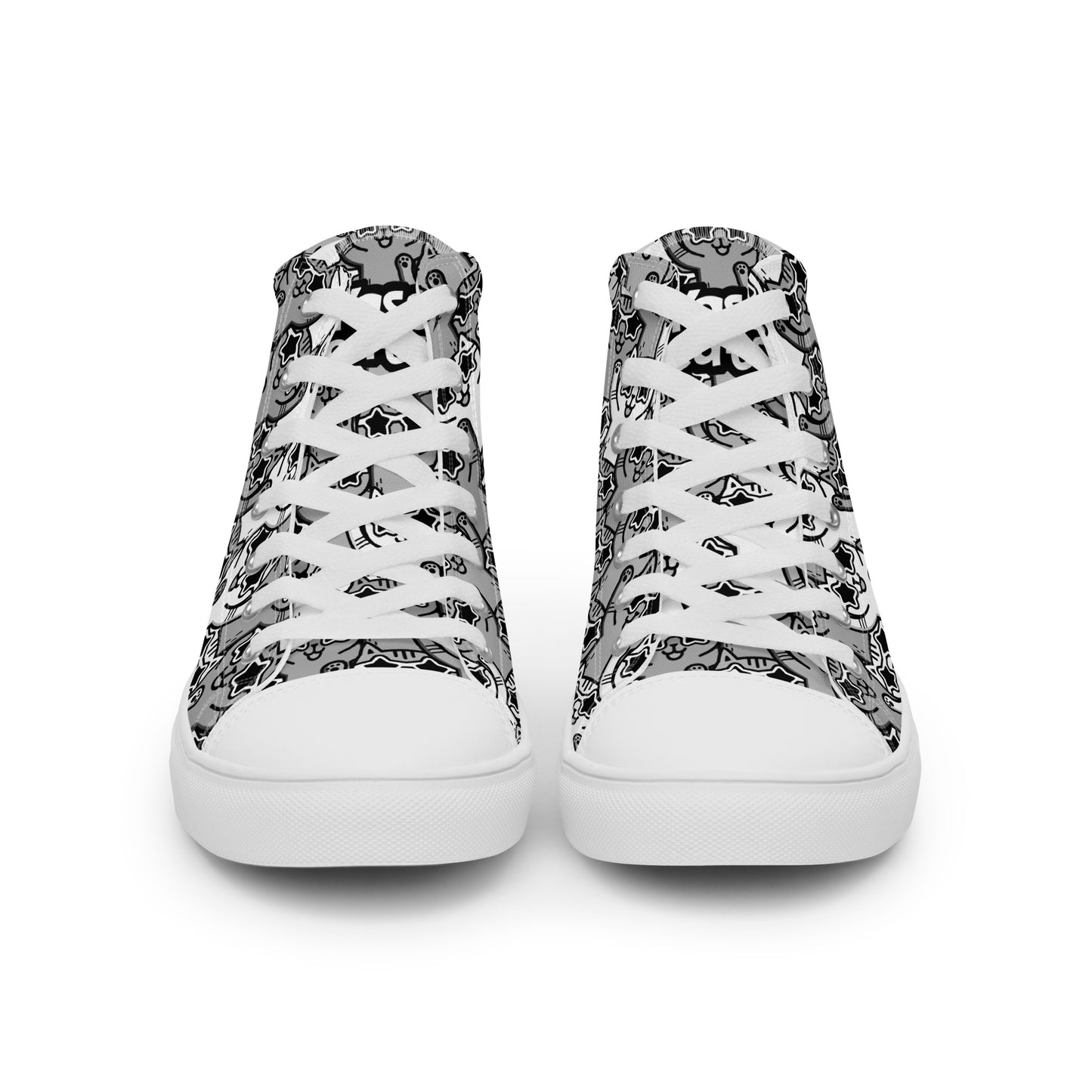 Yass Cats - Grey - Men’s high top canvas shoes
