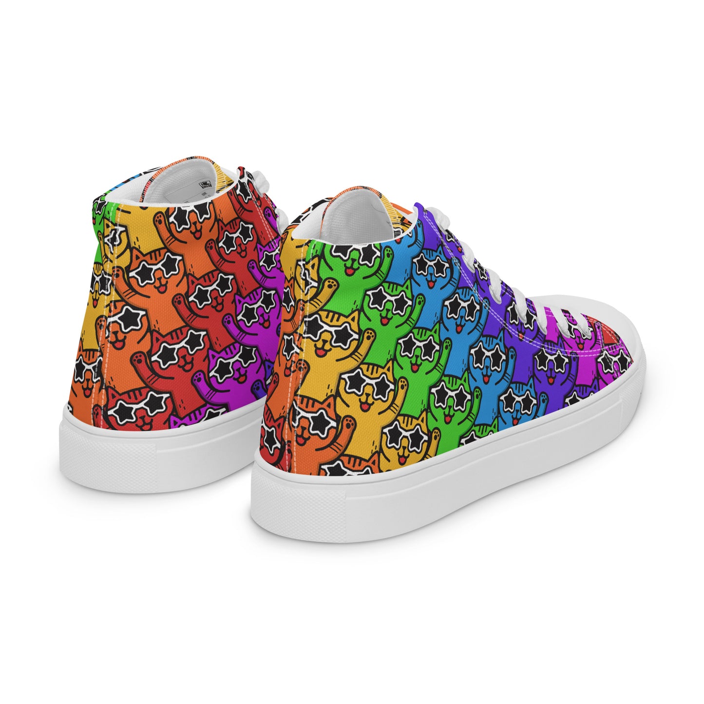 Yass Cats - Rainbow warrior - Men’s high top skater shoes