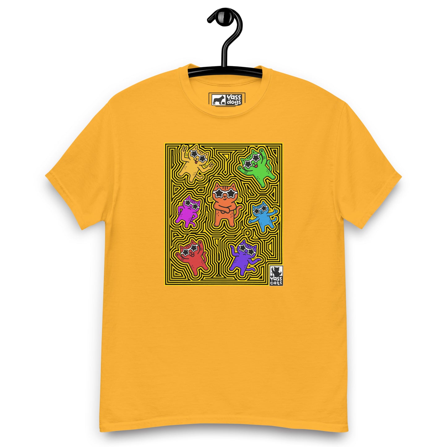YASS CATS - KITTY MAZE - classic tee