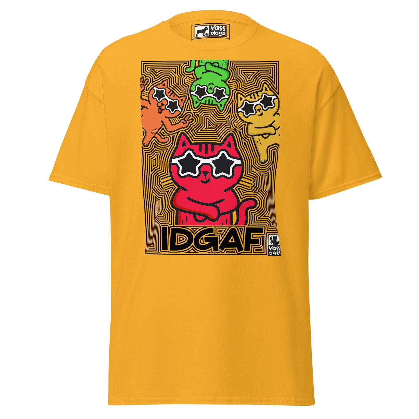 YASS CATS - IDGAF - classic tee