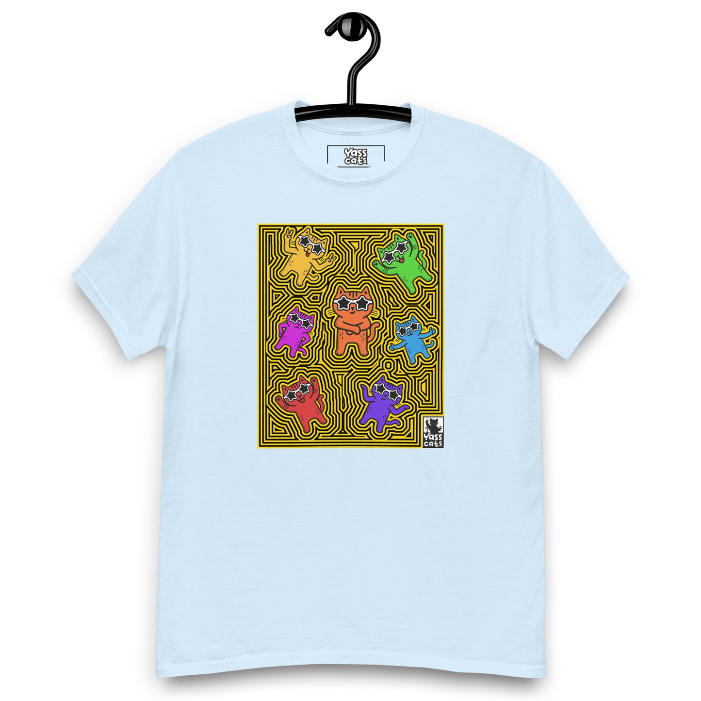 YASS CATS - KITTY MAZE - classic tee
