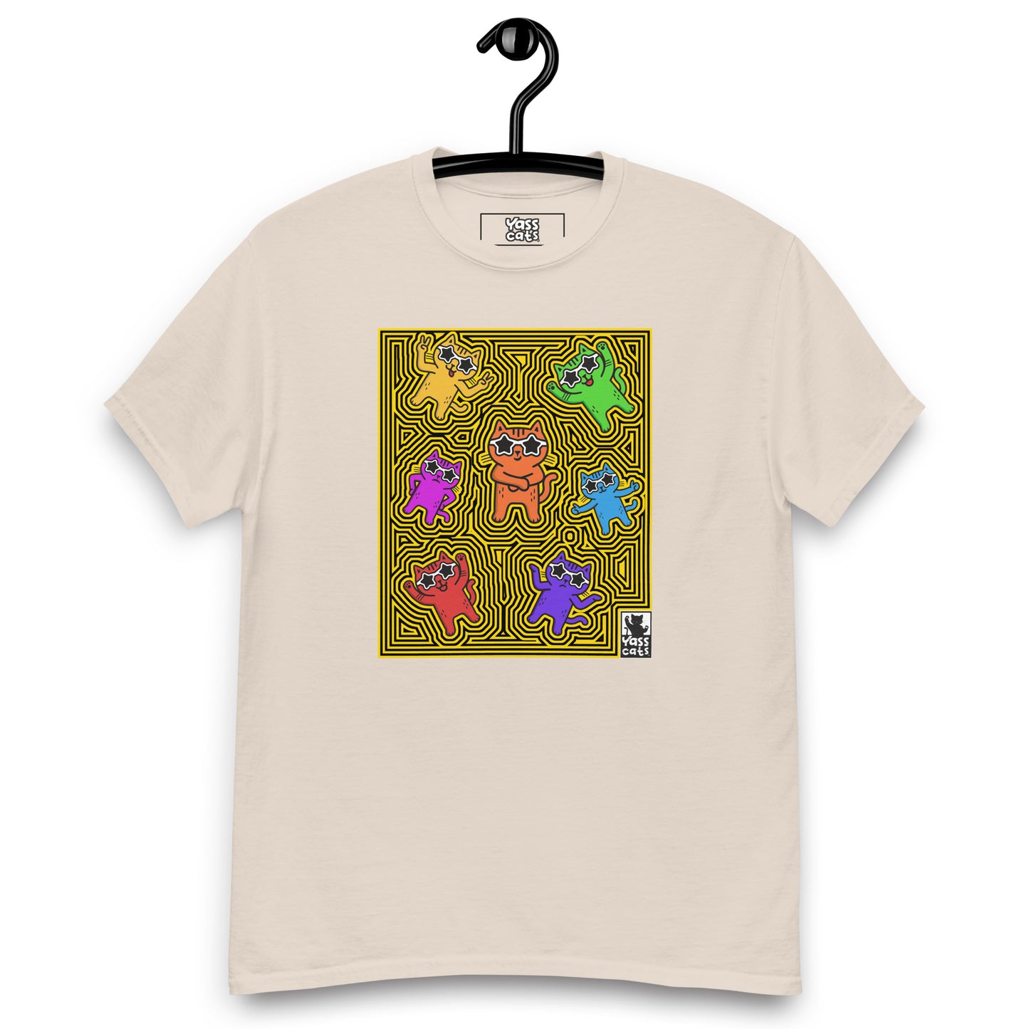 YASS CATS - KITTY MAZE - classic tee