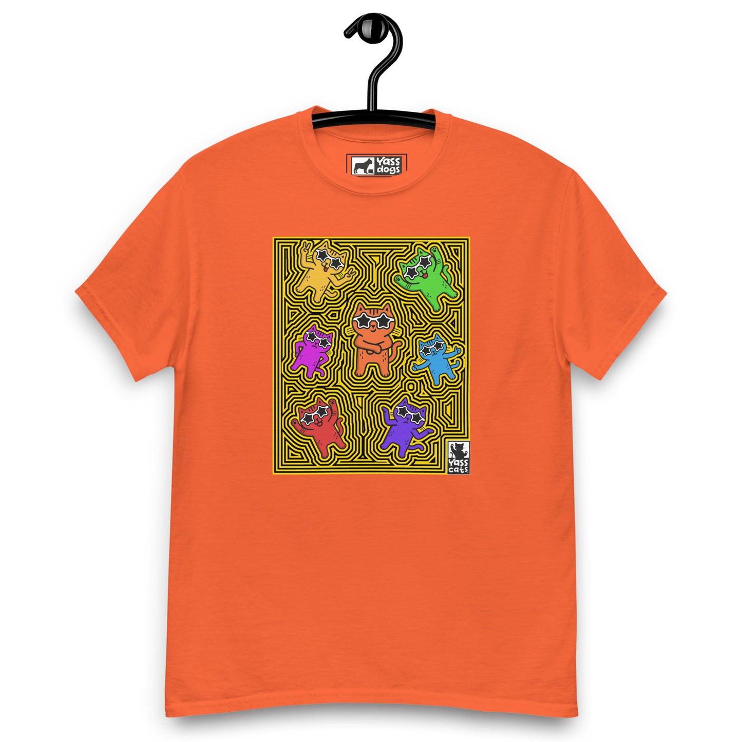 YASS CATS - KITTY MAZE - classic tee