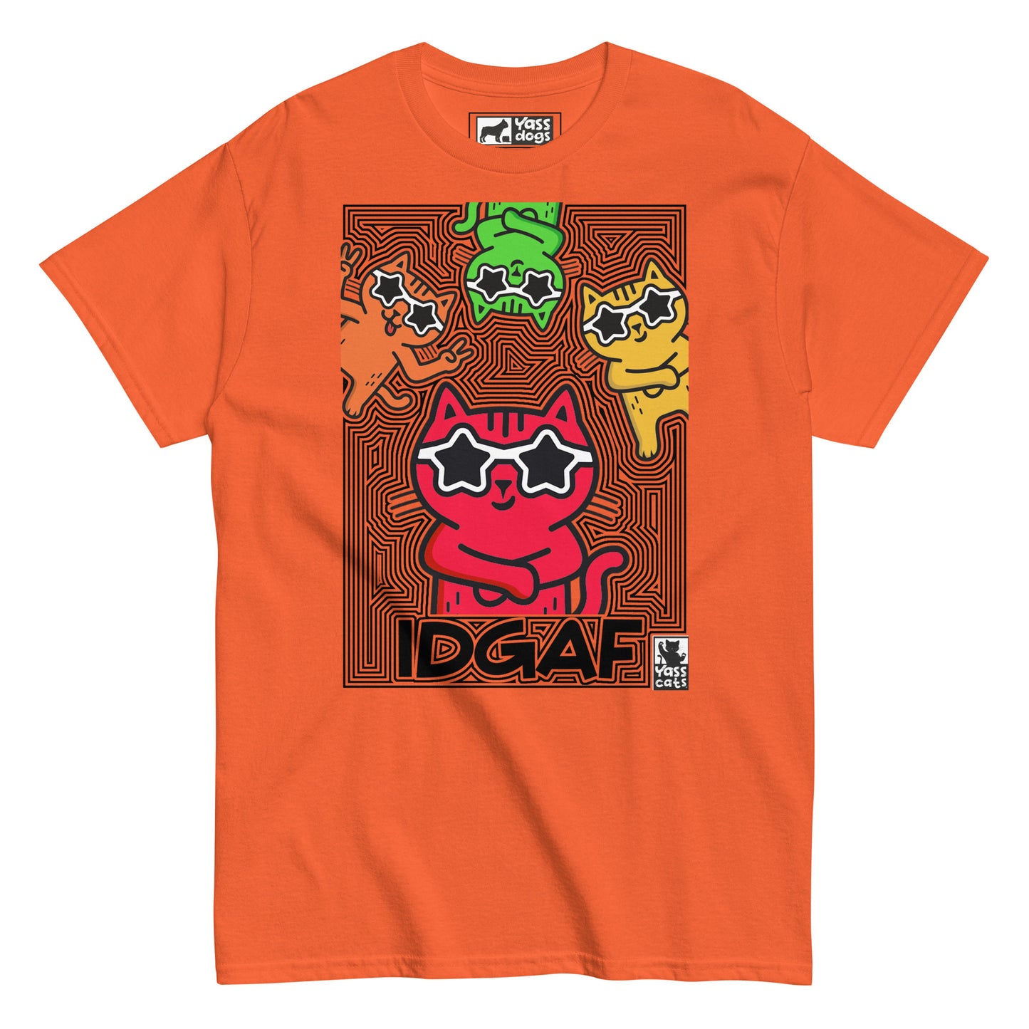YASS CATS - IDGAF - classic tee