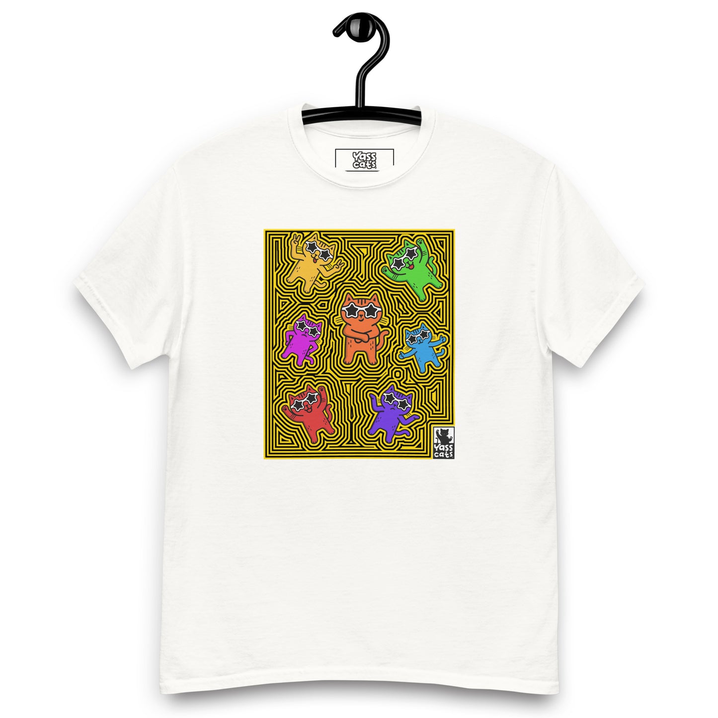YASS CATS - KITTY MAZE - classic tee