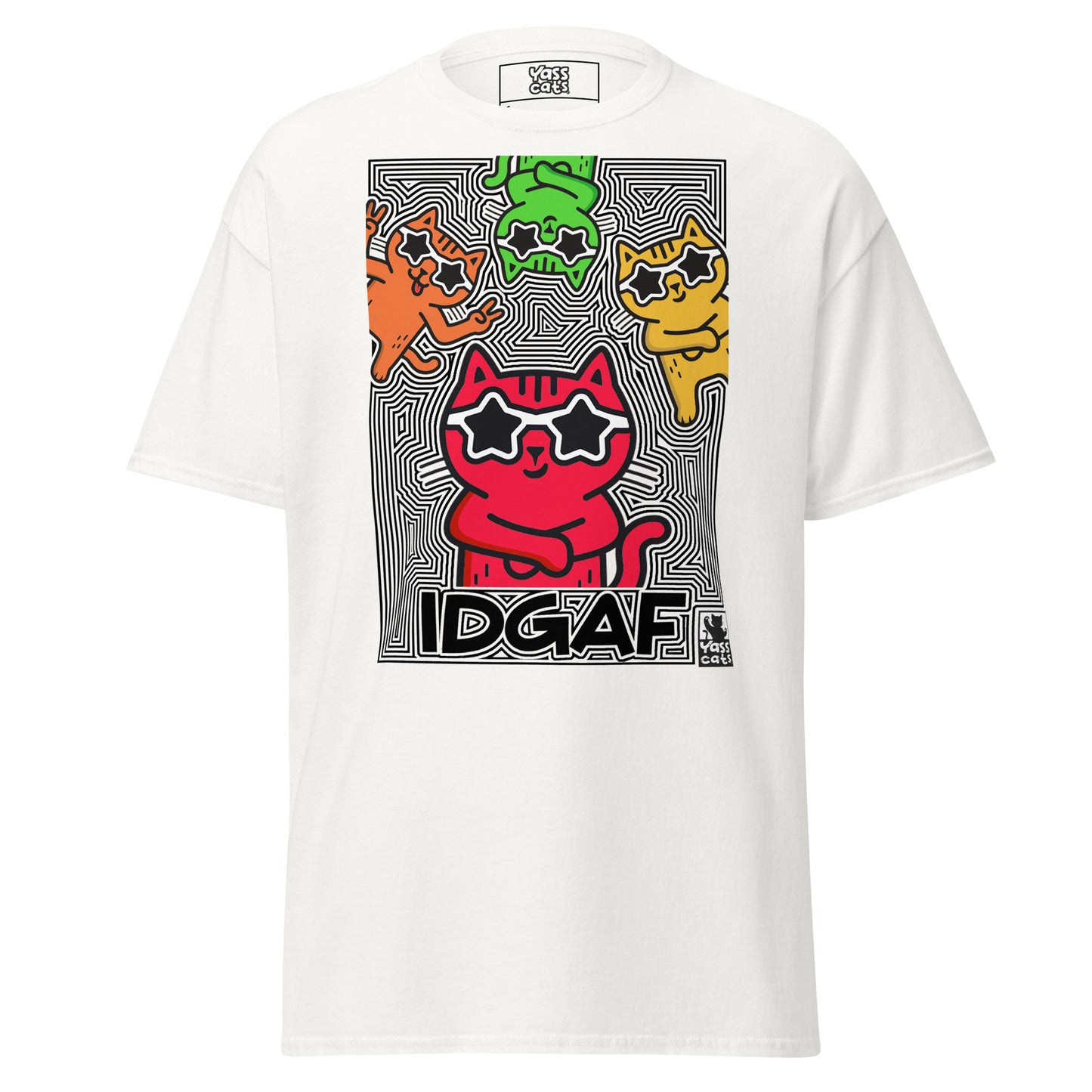 YASS CATS - IDGAF - classic tee