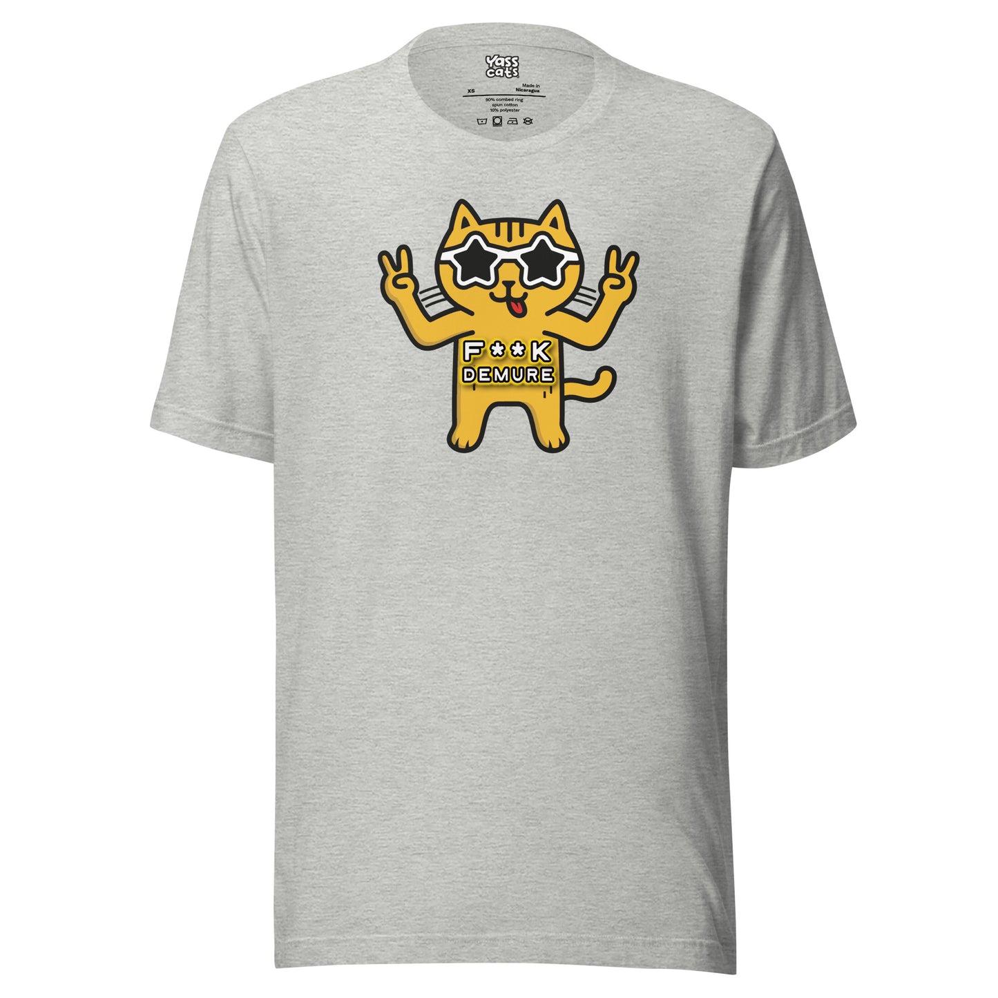 YASS CATS - F**K DEMURE - Women's short sleeve t-shirt