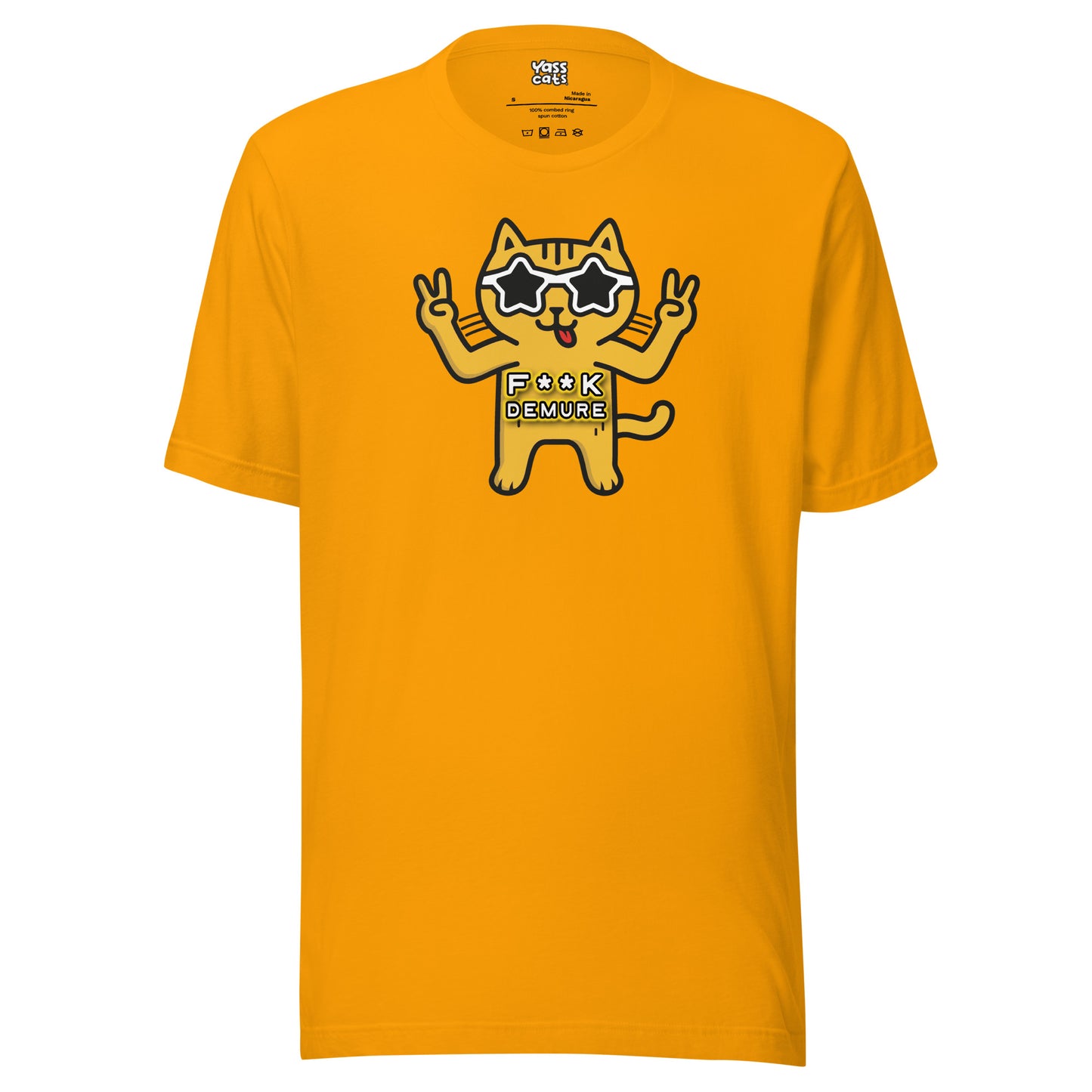 YASS CATS - F**K DEMURE - Women's short sleeve t-shirt