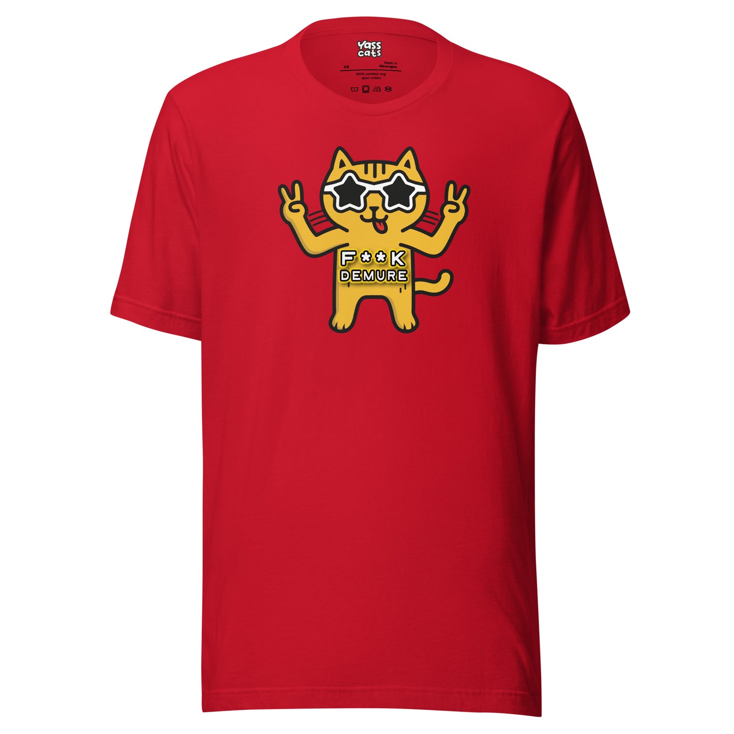 YASS CATS - F**K DEMURE - Women's short sleeve t-shirt