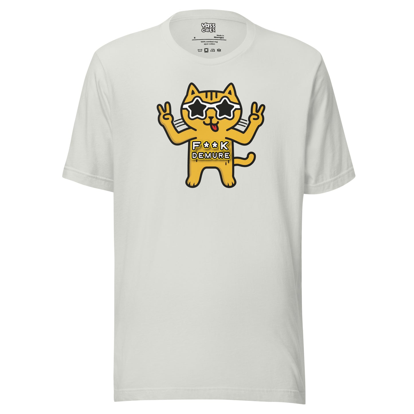 YASS CATS - F**K DEMURE - Women's short sleeve t-shirt