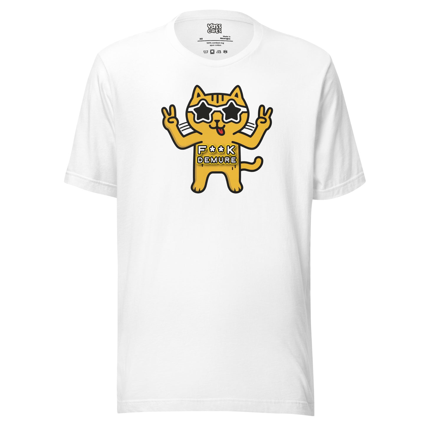 YASS CATS - F**K DEMURE - Women's short sleeve t-shirt