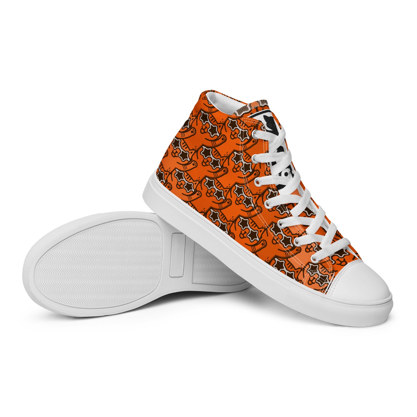 Yass Cats - Orange Rainbow - Women’s high top skate sneakers